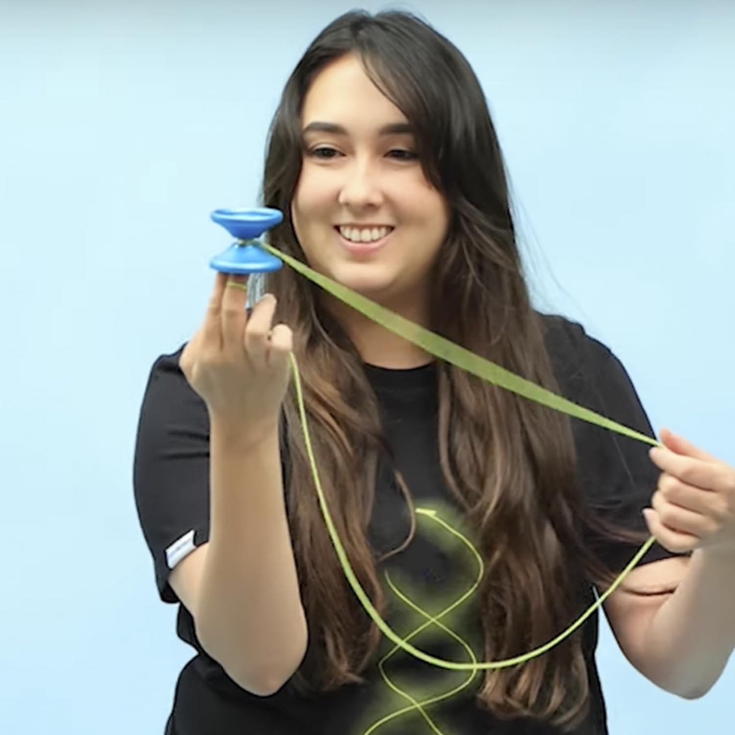 YoyoFactory Bullseye Yo-Yo - Blue (DNA Tricks, Metal Yoyo, Cord